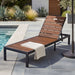 Outdoor Chaise With Adjustable Backrest Hearth and Haven