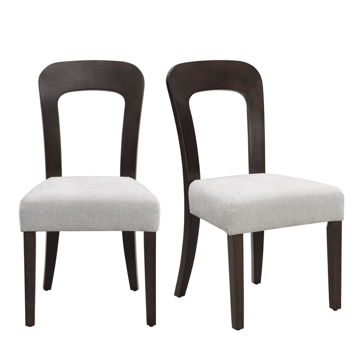 Upholstered Dining Chairs (Set of 2) - Gray Noble House