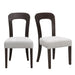 Upholstered Dining Chairs (Set of 2) - Gray Noble House