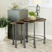 3 Piece Nesting Table Set - Brown Furniture Max
