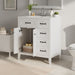 Bathroom Vanity With Sink, Freestanding Design, Soft Close Doors & Drawers - White Noble House