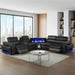 Nova - Sectional With Bluetooth Speaker, LED And Lifting Wine Cabinet Matrix Furniture Group