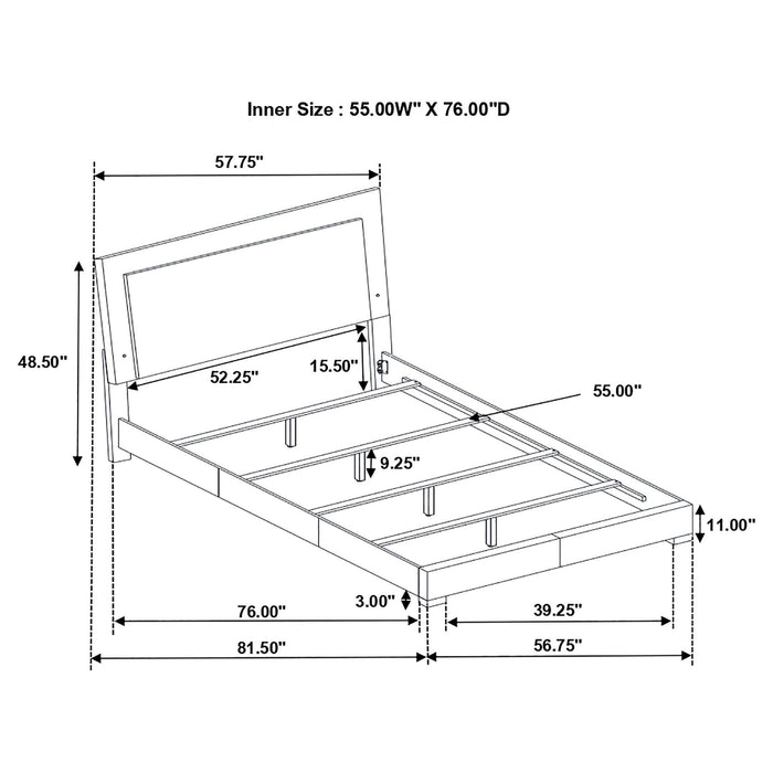 Dulcey - Bedroom Set With LED Lighting Furniture Max