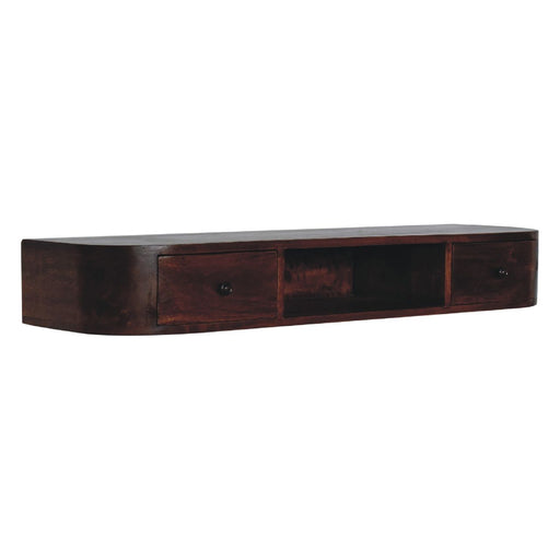 Lunar - 2 Drawer Floating Console - Chestnut Artisan Furniture