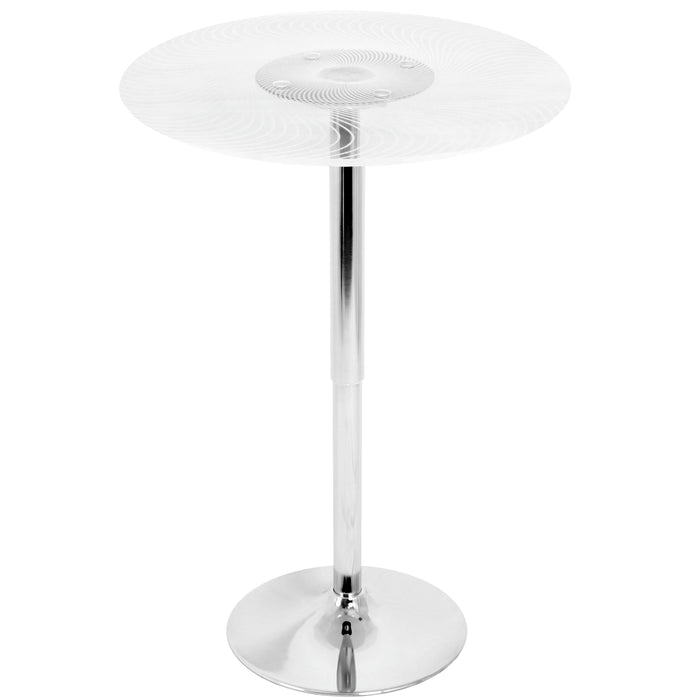 Spyra - Contemporary Light Up Adjustable Bar Table - Multi