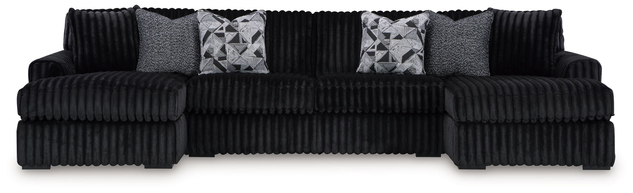 Midnight-Madness - 3 Piece Sectional Signature Design by Ashley®