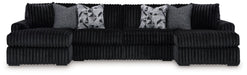 Midnight-Madness - 3 Piece Sectional Signature Design by Ashley®