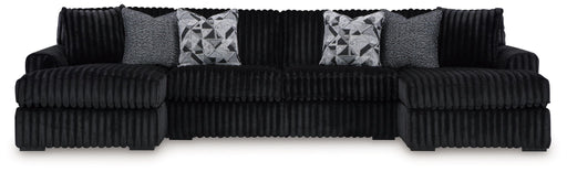 Midnight-Madness - 3 Piece Sectional Signature Design by Ashley®