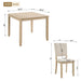 Modern 4 Person Dining Table Set With 4 Chairs Home Essentials