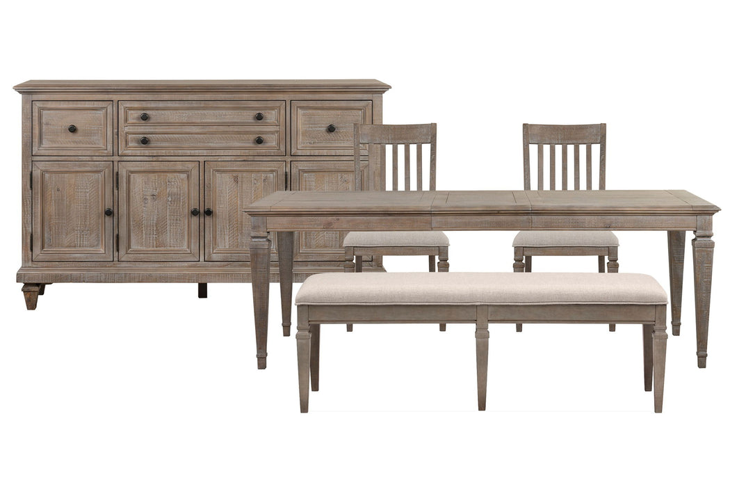 Lancaster - 5 Piece Extendable Rectangular Dining Table Set Magnussen Furniture