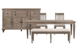 Lancaster - 5 Piece Extendable Rectangular Dining Table Set Magnussen Furniture