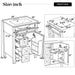 Bathroom Vanity With Sink, Soft Closing Cabinet Noble House