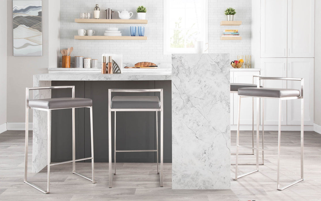 Fuji - Contemporary And Elegant Design Stackable Barstool Lumi Source