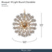 Michael Amini Lighting - Bouquet 18-Light Round Crystal Chandelier - Gold Michael Amini