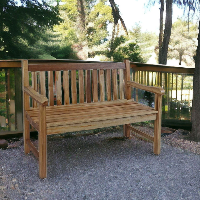 Indoor Outdoor Bench - Brown