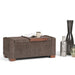 Bretton - Lift Top Storage Ottoman - Deep Umber Brown Simpli-Home