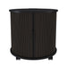 Cylinder Nightstand With Charging Station & Sliding Door Home Essentials