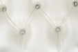 Adara - Bench - Pearl White Synthetic Leather & Antique White ACME