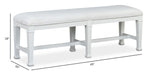 Kingston - Bench - Whisper White And Cerused Nutmeg Magnussen Furniture