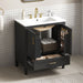 Elegant Fluted Bathroom Vanity With Sink, Soft Close Doors & Drawer Noble House
