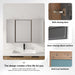 43.3" Wall Mounted Bathroom Cabinet With Adjustable Shelves, Door Storage Cabinet - Imitative Oak Home Essentials