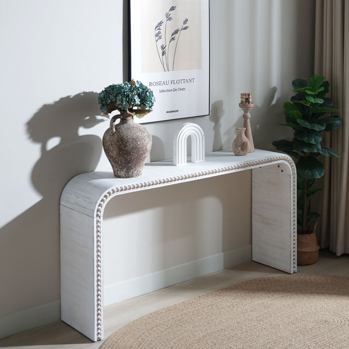 Waterfall Console Table Home Essentials