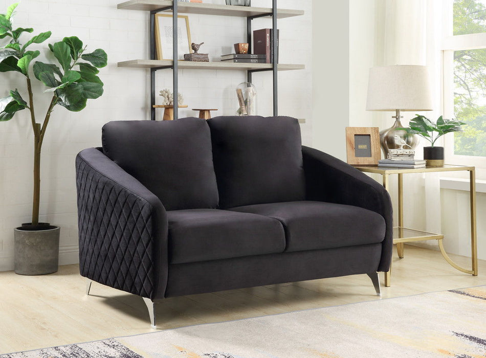 Sofia - Velvet Modern Chic Loveseat Couch