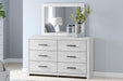 Cayboni - Dresser And Mirror - Whitewash Signature Design by Ashley®