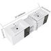 Wall Mounted Bathroom Vanity With Sink, Soft Close Doors, Cabinet & Half Door Home Essentials