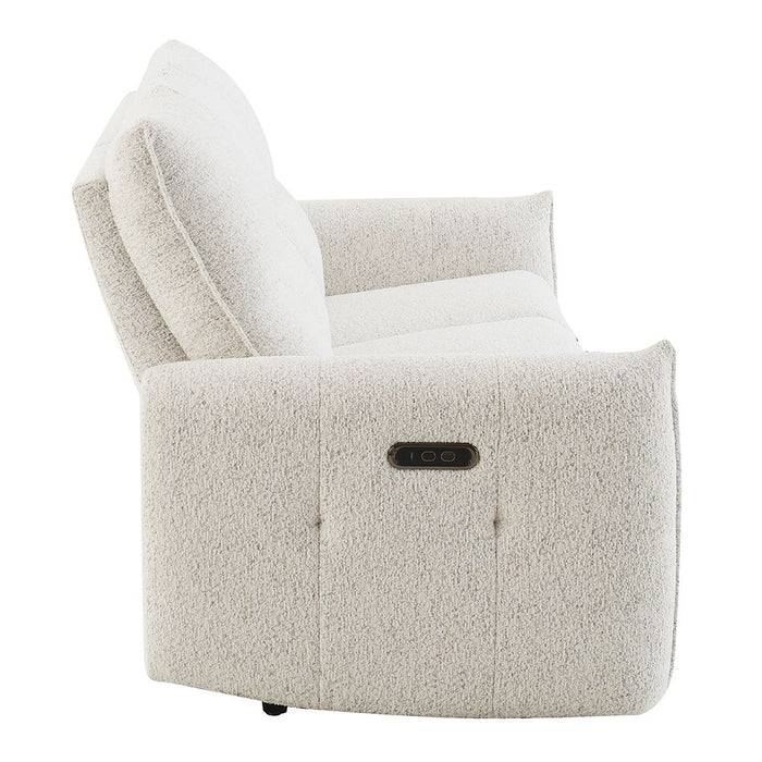 Lalisa - Power Motion Sofa With USB Port - Cream Chenille ACME