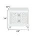 Abigale - 2 Drawer Nightstand With LED - White Matrix Furniture Group
