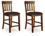 Ralene - Upholstered Barstool (Set of 2) - Medium Brown Signature Design by Ashley®
