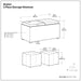 Avalon - 5 Piece Storage Ottoman, Contemporary Simpli-Home