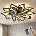 Ceiling Fan With Remote Control And Lights, 6 Speeds, 3 Color Temperatures, Low Profile Flush Mount Daily Nest