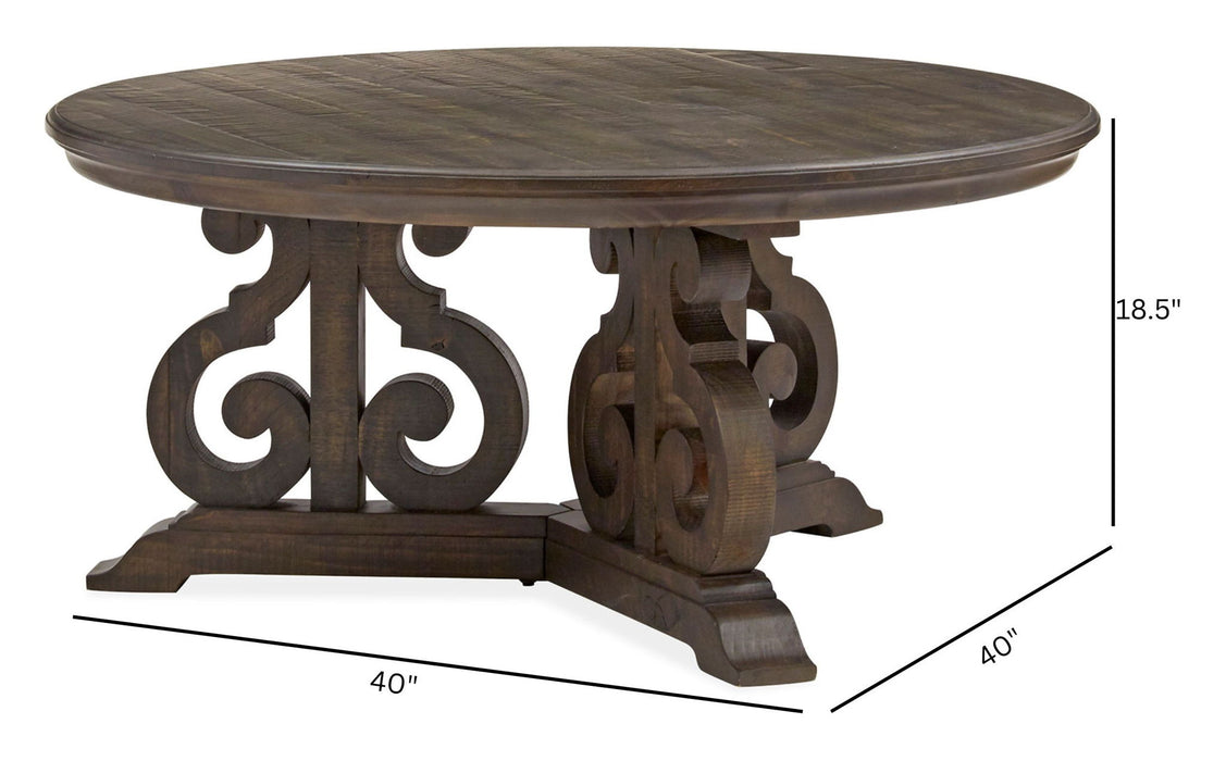 Bellamy - Round Cocktail Table - Peppercorn Magnussen Furniture