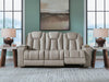Elevate Edges - Reclining Sofa With Drop Down Table - Coin Signature Design by Ashley®