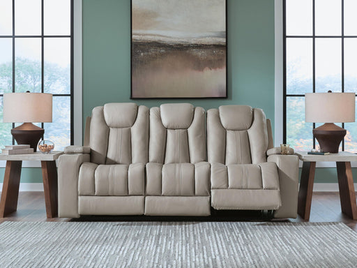 Elevate Edges - Reclining Sofa With Drop Down Table - Coin Signature Design by Ashley®