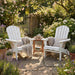 Folding Adirondack Lounge Chair With Embossed Grain Texture Home Essentials