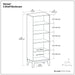 Harper - Handcrafted Bookcase With Storage Simpli-Home