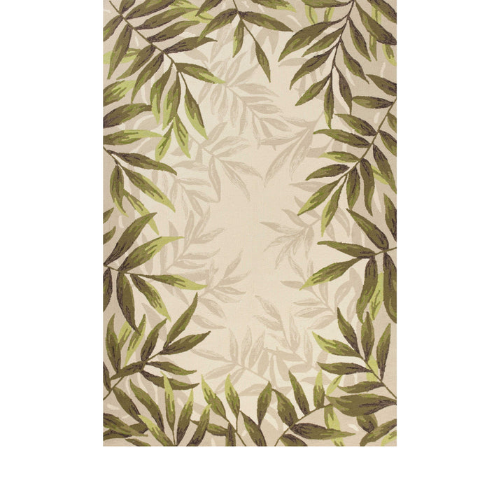 3' X 5' Floral Handmade Indoor / Outdoor Area Rug - S /