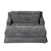 Sofa Bed Loveseat With Textured Surface And 2 Cushions Hearth and Haven