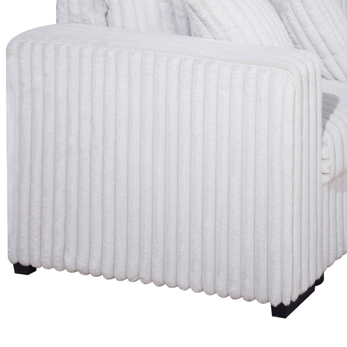 Bliss - LSF Loveseat With Corner - Mist Gray