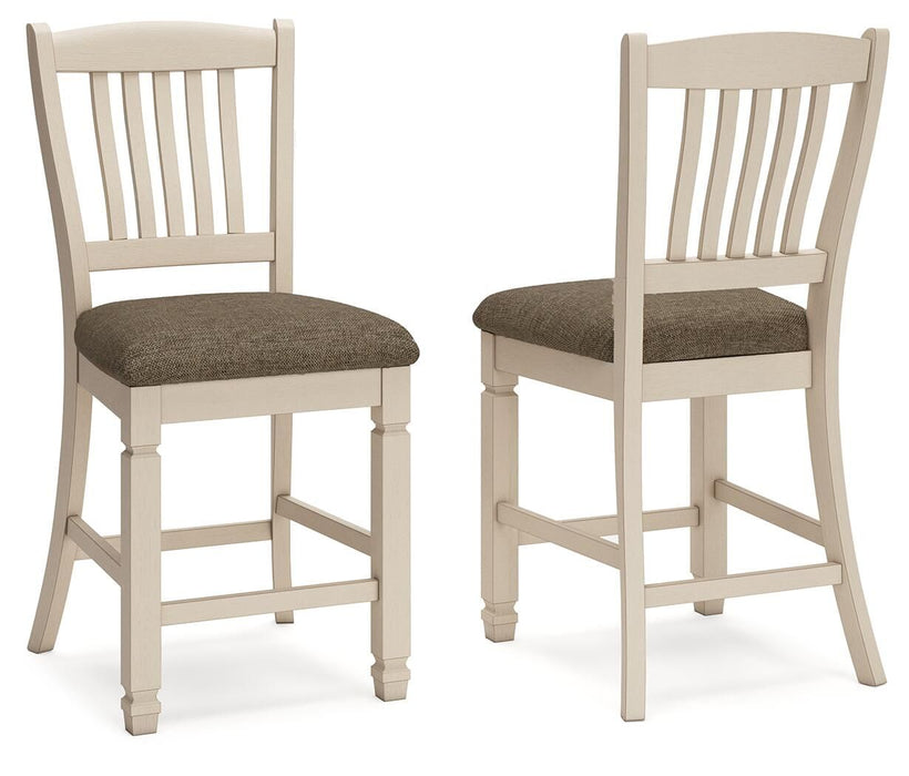 Bolanburg - Upholstered Barstool (Set of 2) - Beige Signature Design by Ashley®