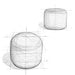 Bayley - Versatile Round Braided Pouf Simpli-Home