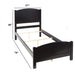 Carved Headboard Bed Home Essentials