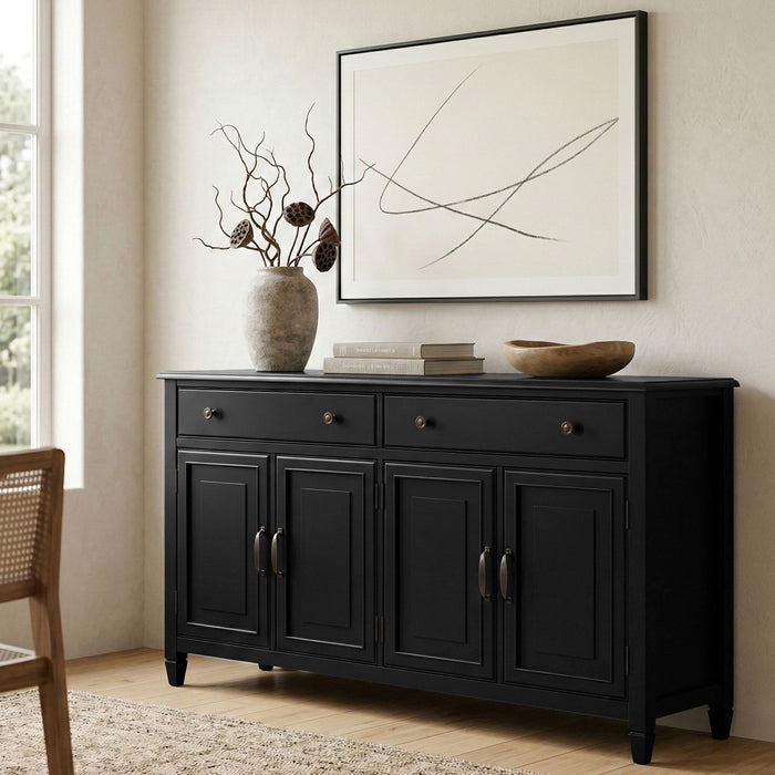 Connaught - Large Sideboard Buffet Storage Cabinet Simpli-Home
