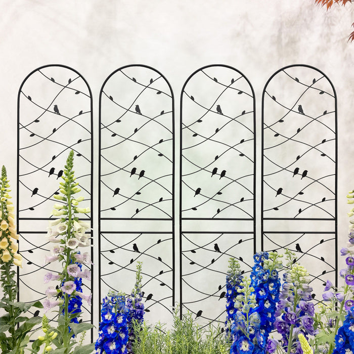 Garden Rustproof Trellis For Climbing Plants Daily Nest