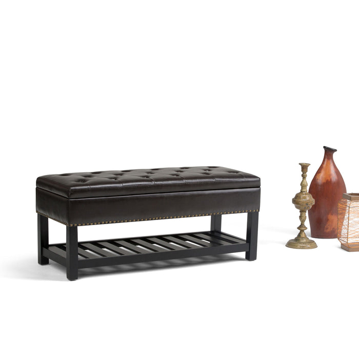 Lomond - Upholstered Storage Ottoman Bench Simpli-Home