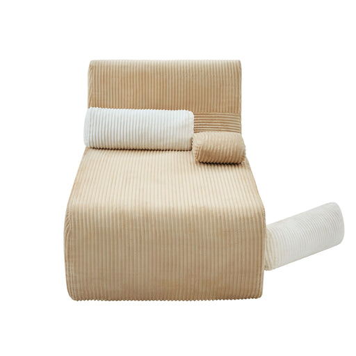 Modern Chaise With Ergonomic Design Hearth and Haven