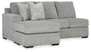 Casselbury - Laf Sofa Chaise - Cement Signature Design by Ashley®